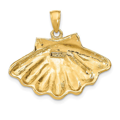 14K Gelbgold Muschel-Charm