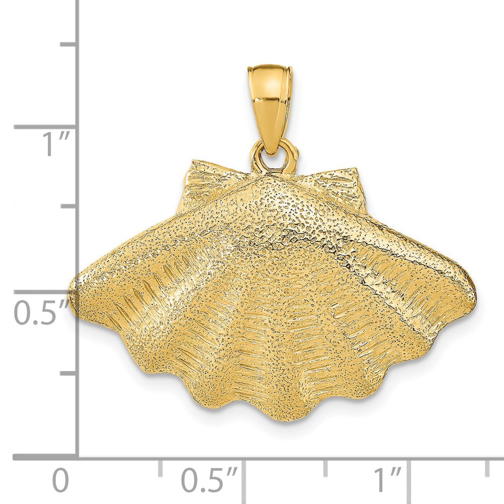 14K Gelbgold Muschel-Charm