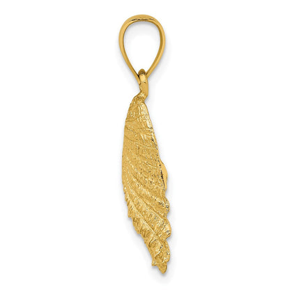 14K Gelbgold Muschel-Charm
