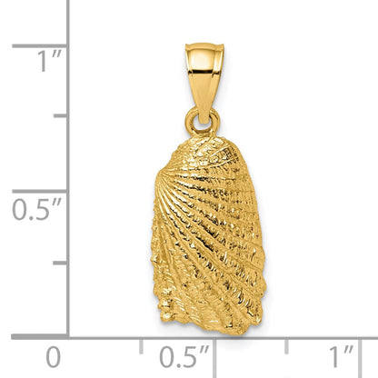 14K Gelbgold Muschel-Charm