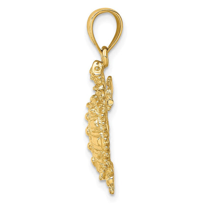 14K Gelbgold Landschildkröte-Charm