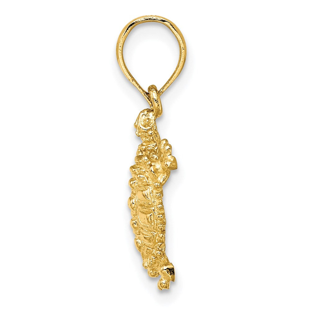 14K Gelbgold Land Schildkröte Charm