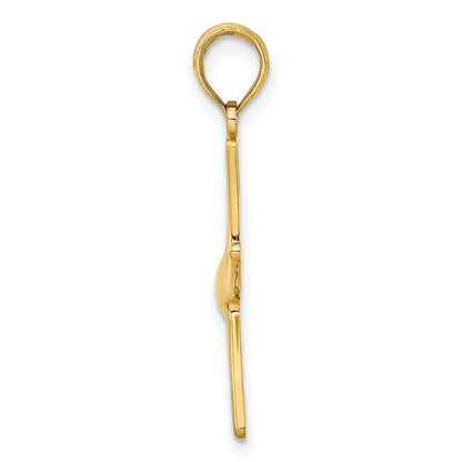 14K Gelbgold Dancing Seestern Charm