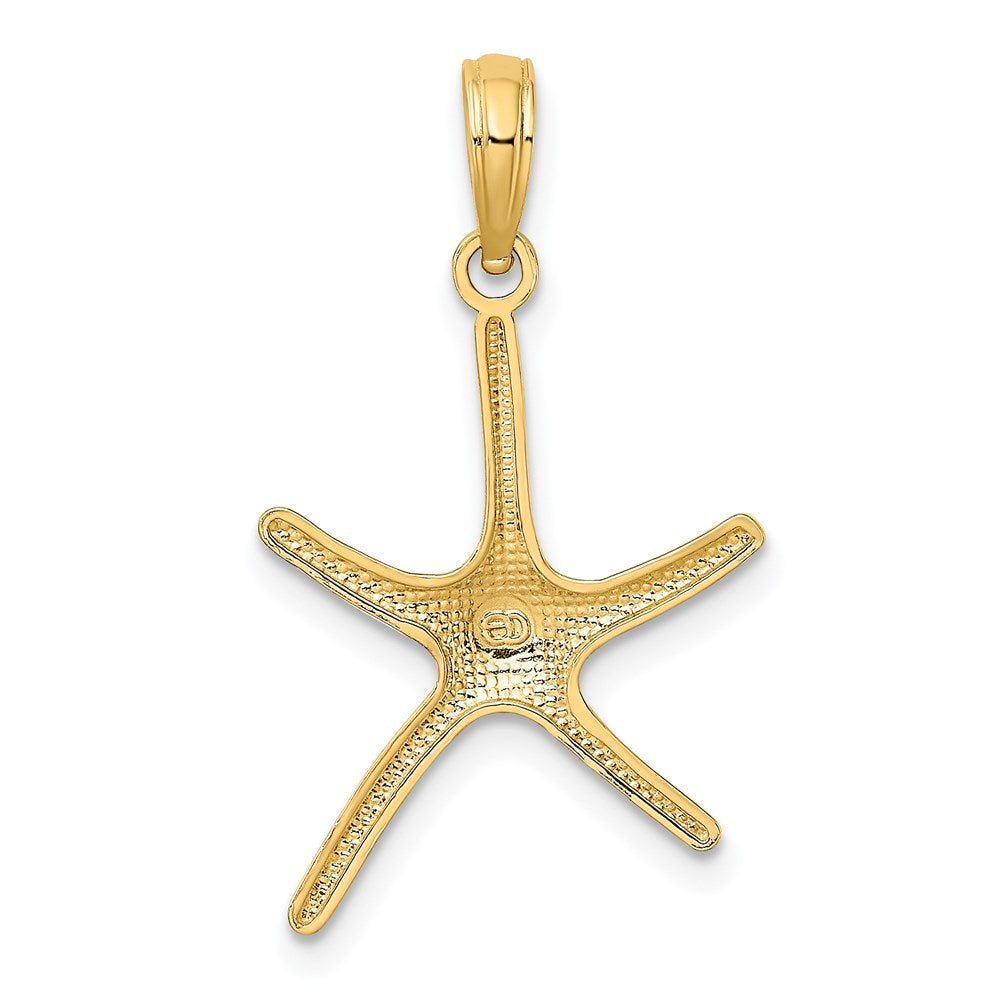 14K Gelbgold Dancing Seestern Charm