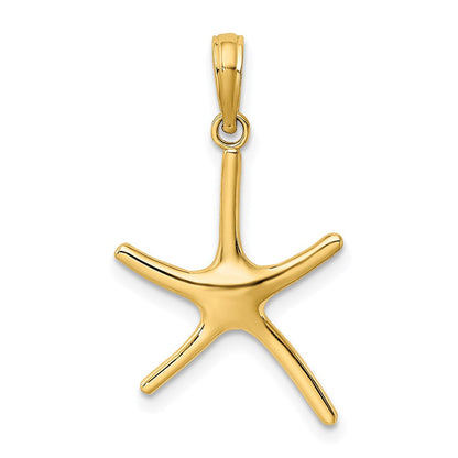 14K Gelbgold Dancing Seestern Charm
