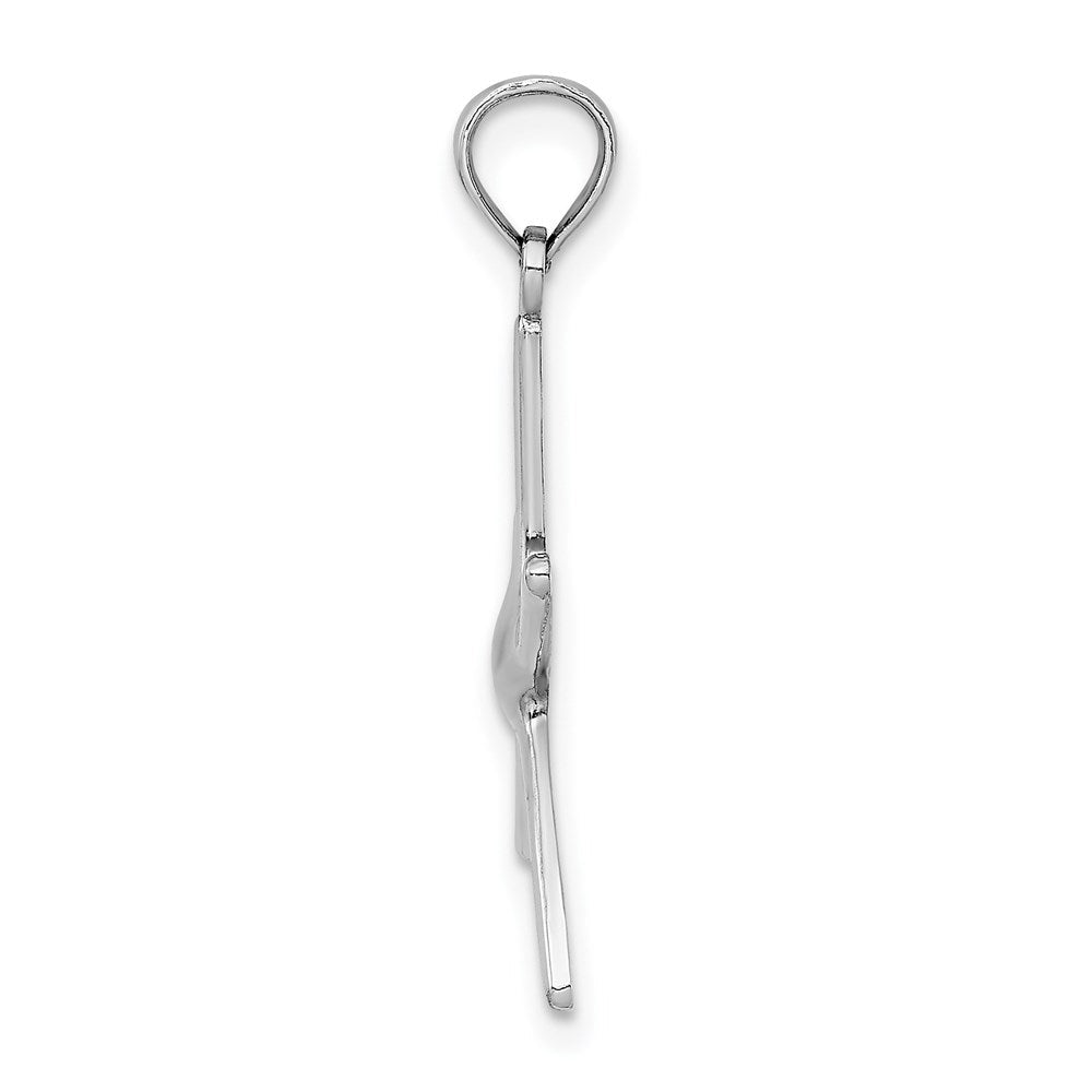 14K Weißgold Dancing Seestern Charm