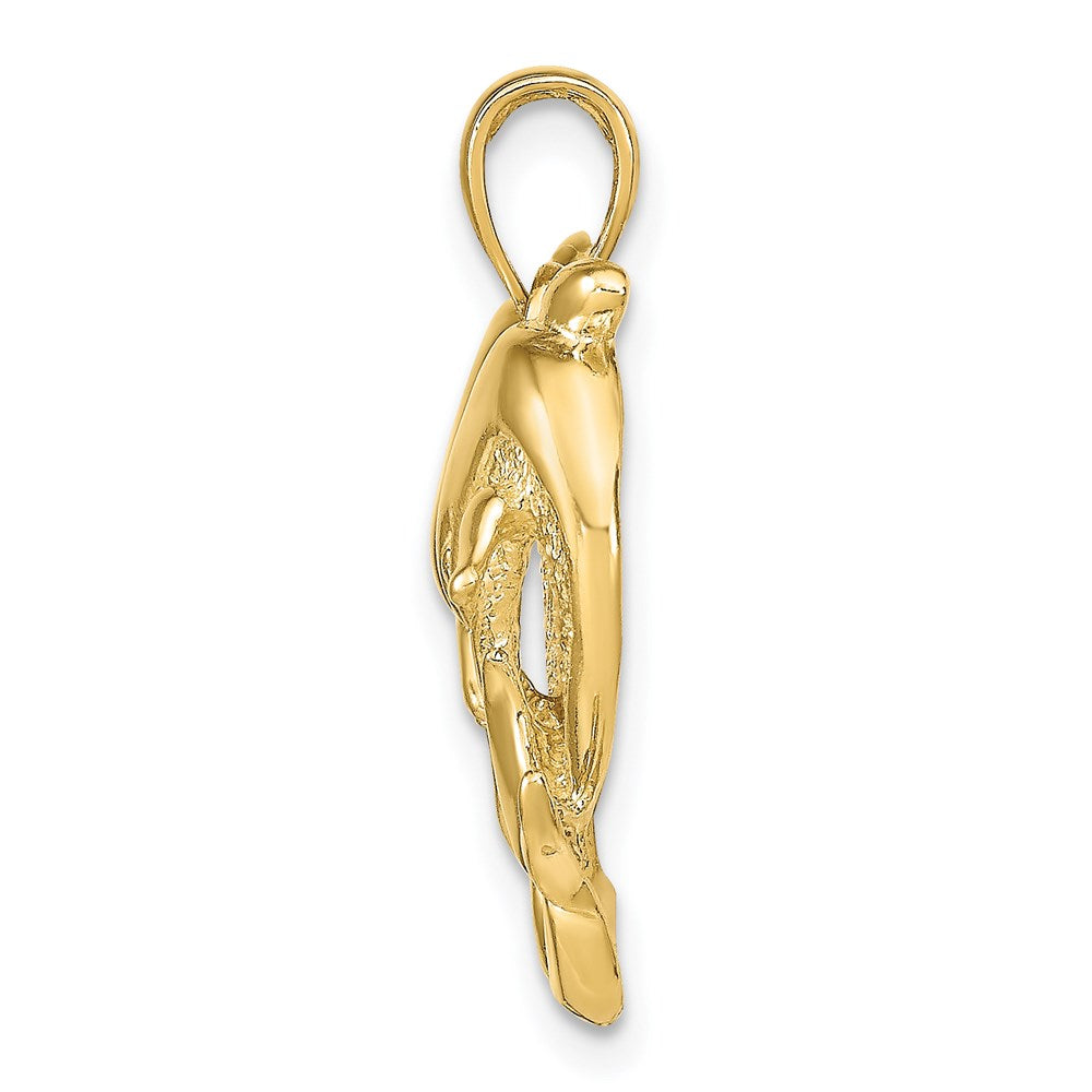 14K Gelbgold Delfin-Anhänger