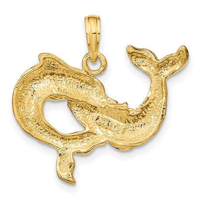 14K Gelbgold Delfin-Anhänger