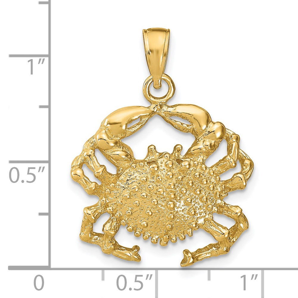 14K Gelbgold Krabben-Anhänger