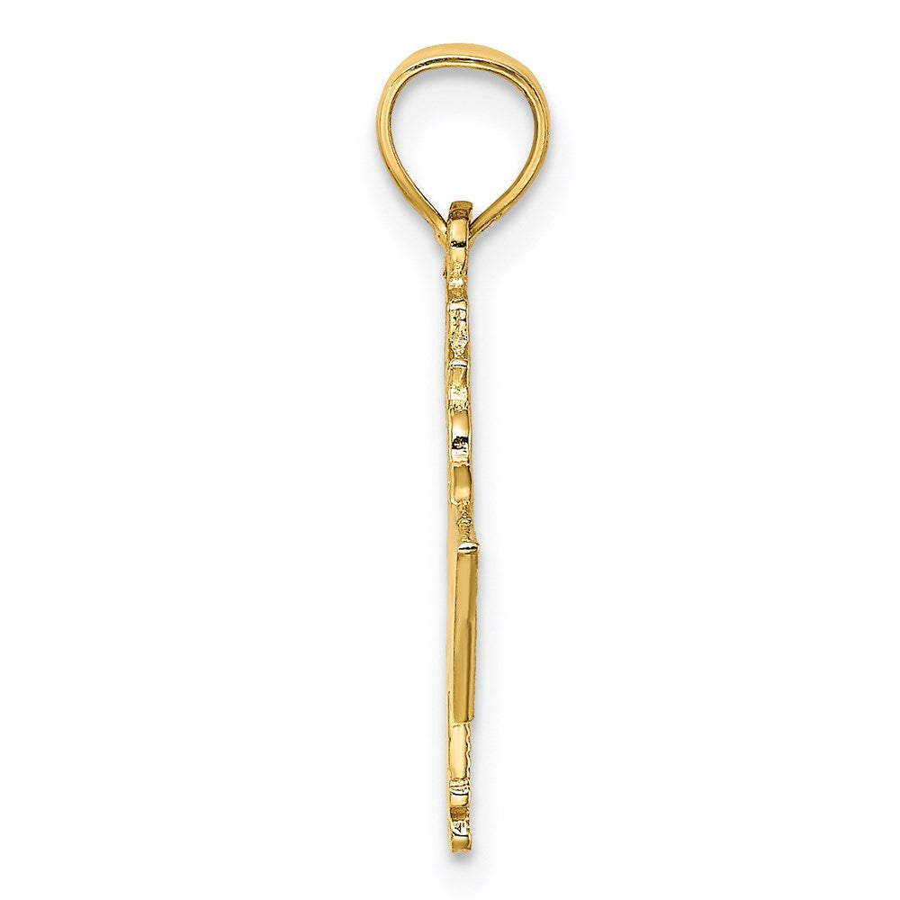 14 Karat Gelbgold Charm „KREUZFAHRTSCHIFF CAYMANINSELN“