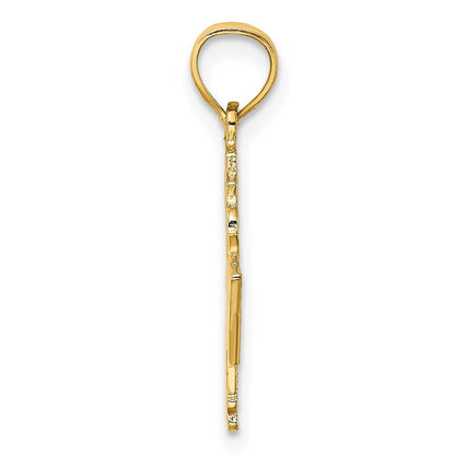 14 Karat Gelbgold Charm „KREUZFAHRTSCHIFF CAYMANINSELN“