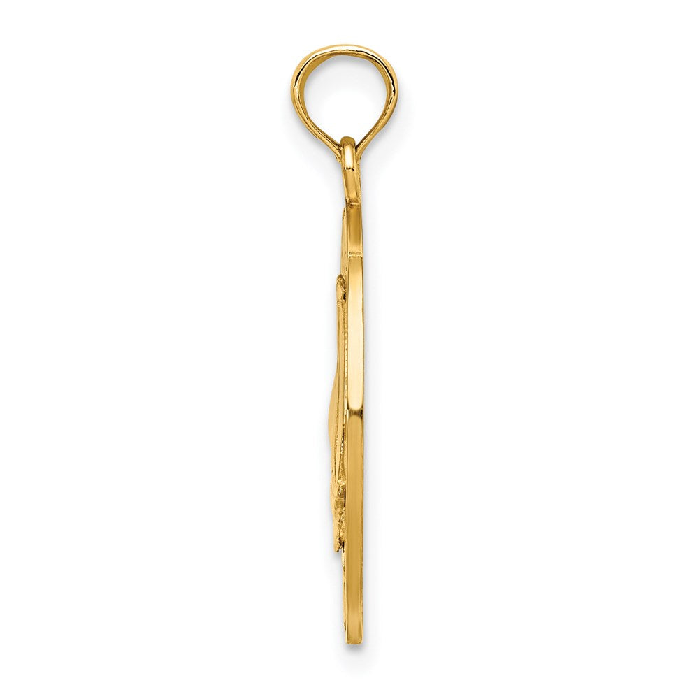 14K Gelbgold PENTWATER MI Segelboot-Charm