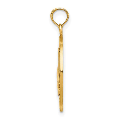 14K Gelbgold PENTWATER MI Segelboot-Charm