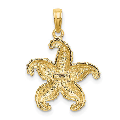 14K Gelbgold Seestern-Charm