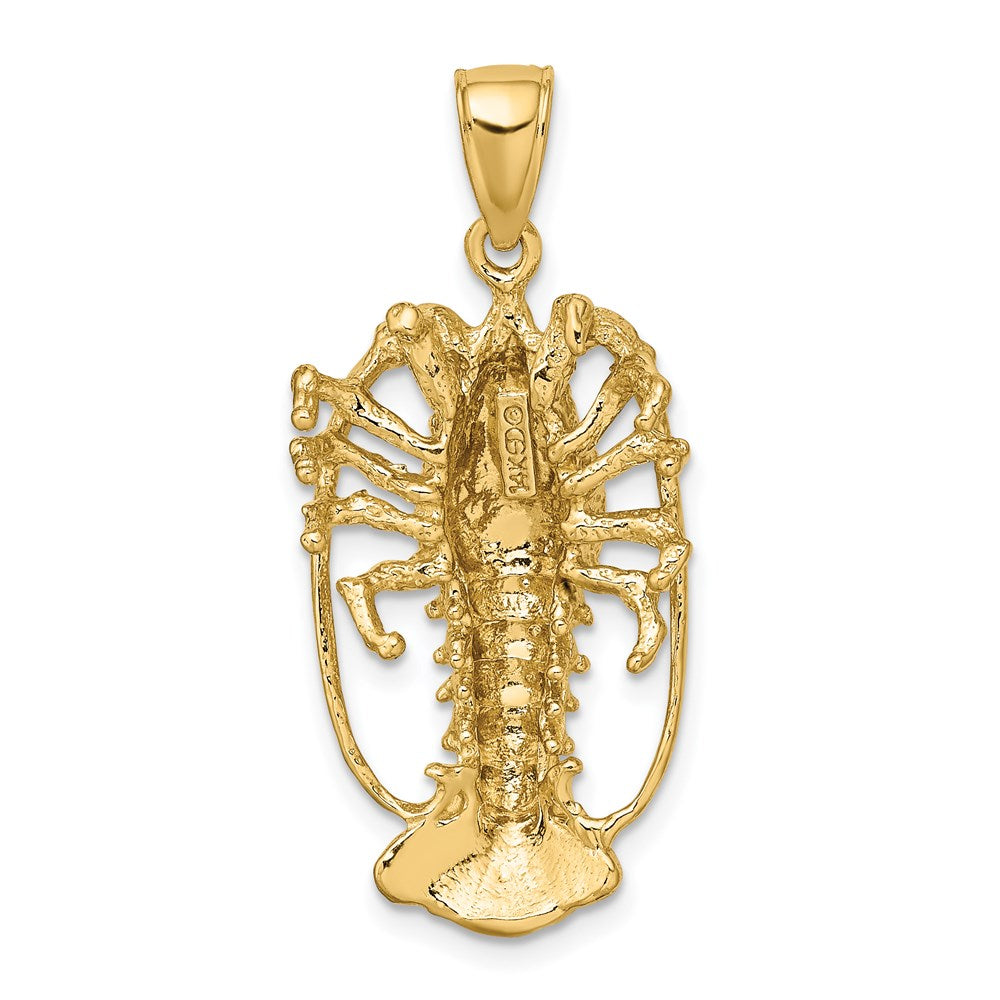 14K Gelbgold Florida-Hummer-Charm