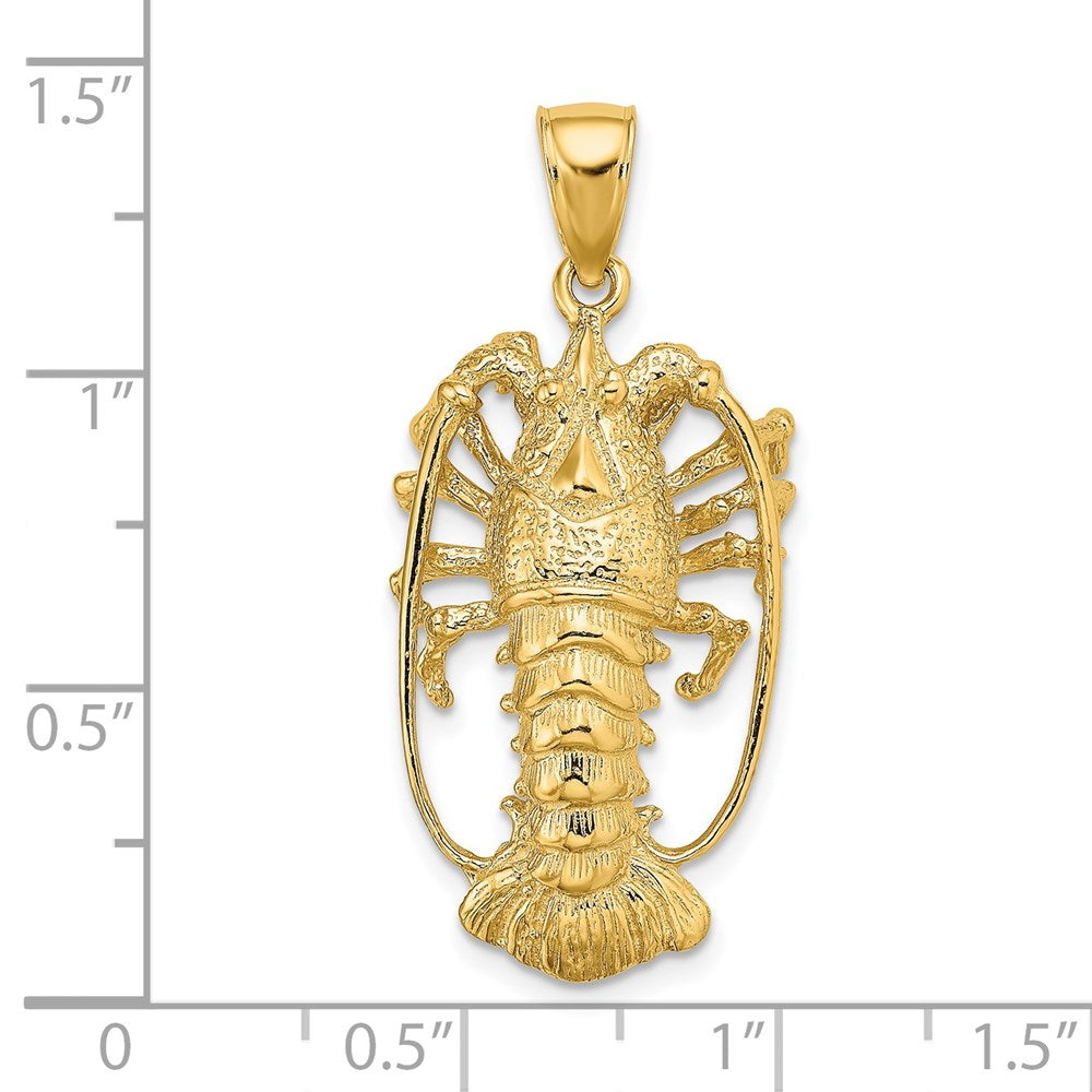 14K Gelbgold Florida-Hummer-Charm