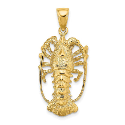 14K Gelbgold Florida-Hummer-Charm