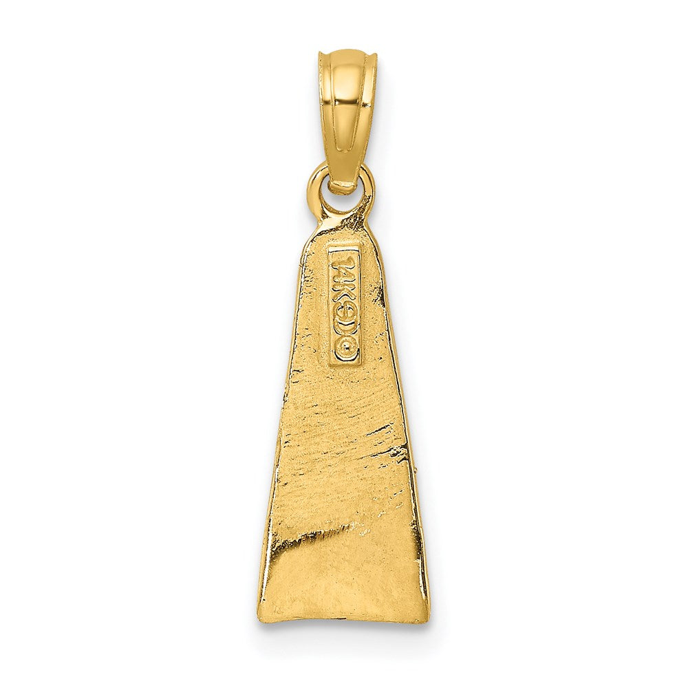 14K Gelbgold Scuba Flipper Charm