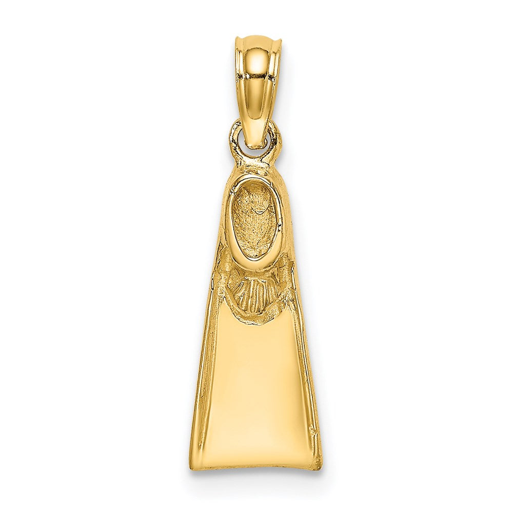 14K Gelbgold Scuba Flipper Charm