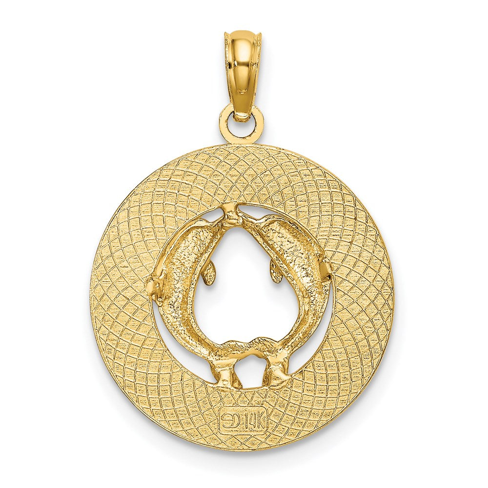 14K Gelbgold Mystic-ct. Delfine-Charm