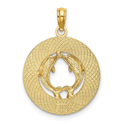 14K Gelbgold Mystic-ct. Delfine-Charm