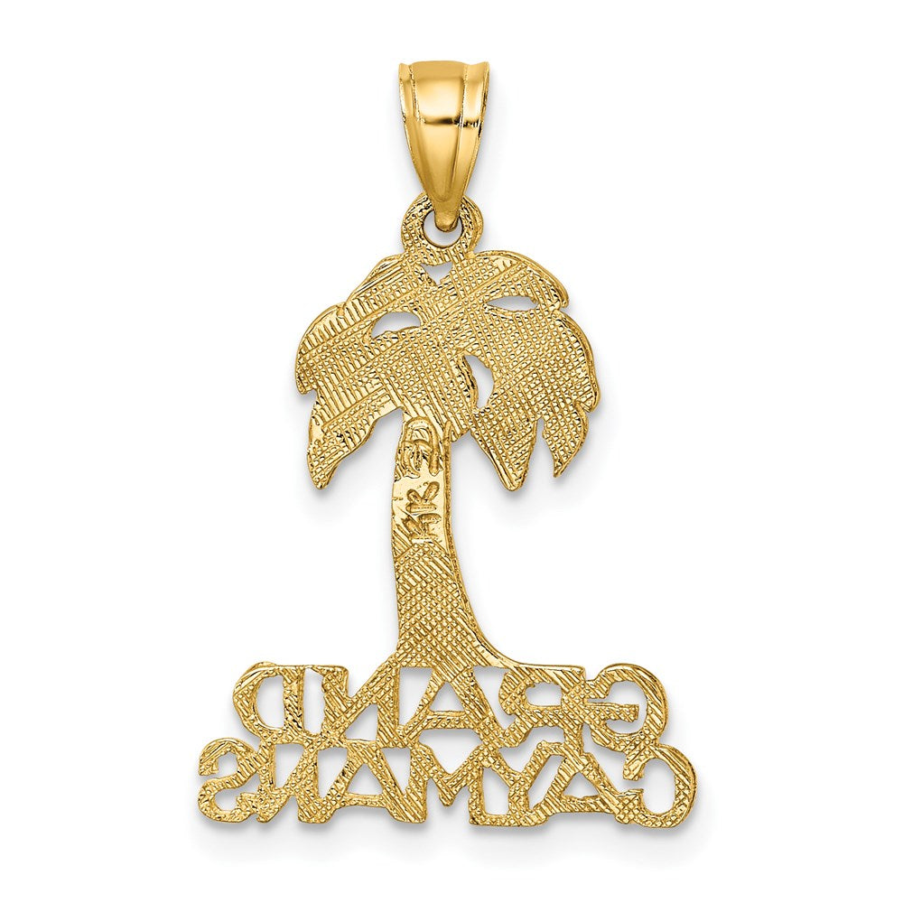 14K Gelbgold Grand Caymans Palme Baum Charm