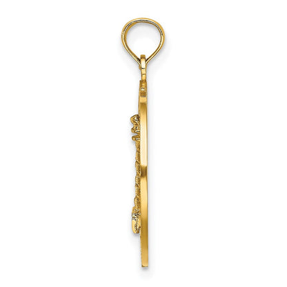 14K Gelbgold Leuchtturm-Charm mit MYSTIC ct