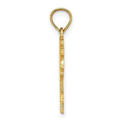 14K Gelbgold Jamaica Under Palme Baum Charm