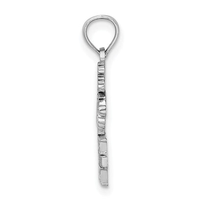 14K Weißgold SOUTH BEACH Palmenbaum-Charm