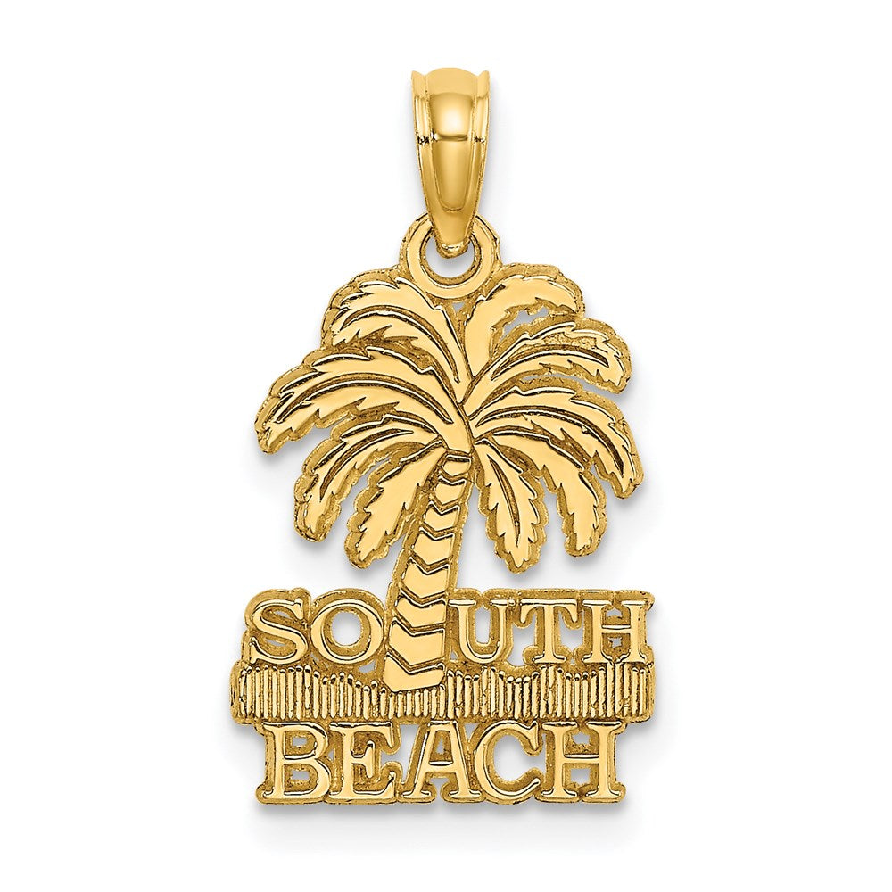14K Gelbgold SOUTH BEACH Palmenbaum-Charm