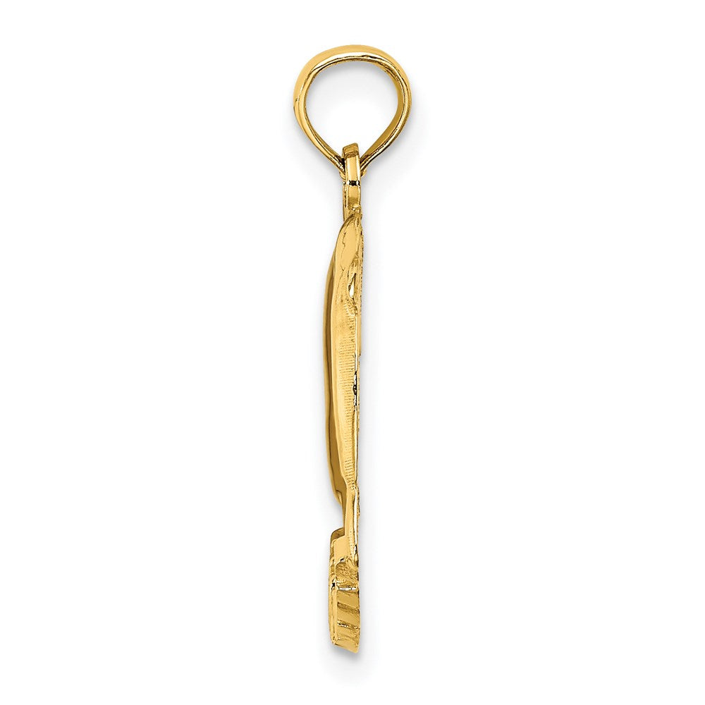 14K Gelbgold Jamaica mit Dolphins Charm