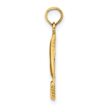 14K Gelbgold Jamaica mit Dolphins Charm
