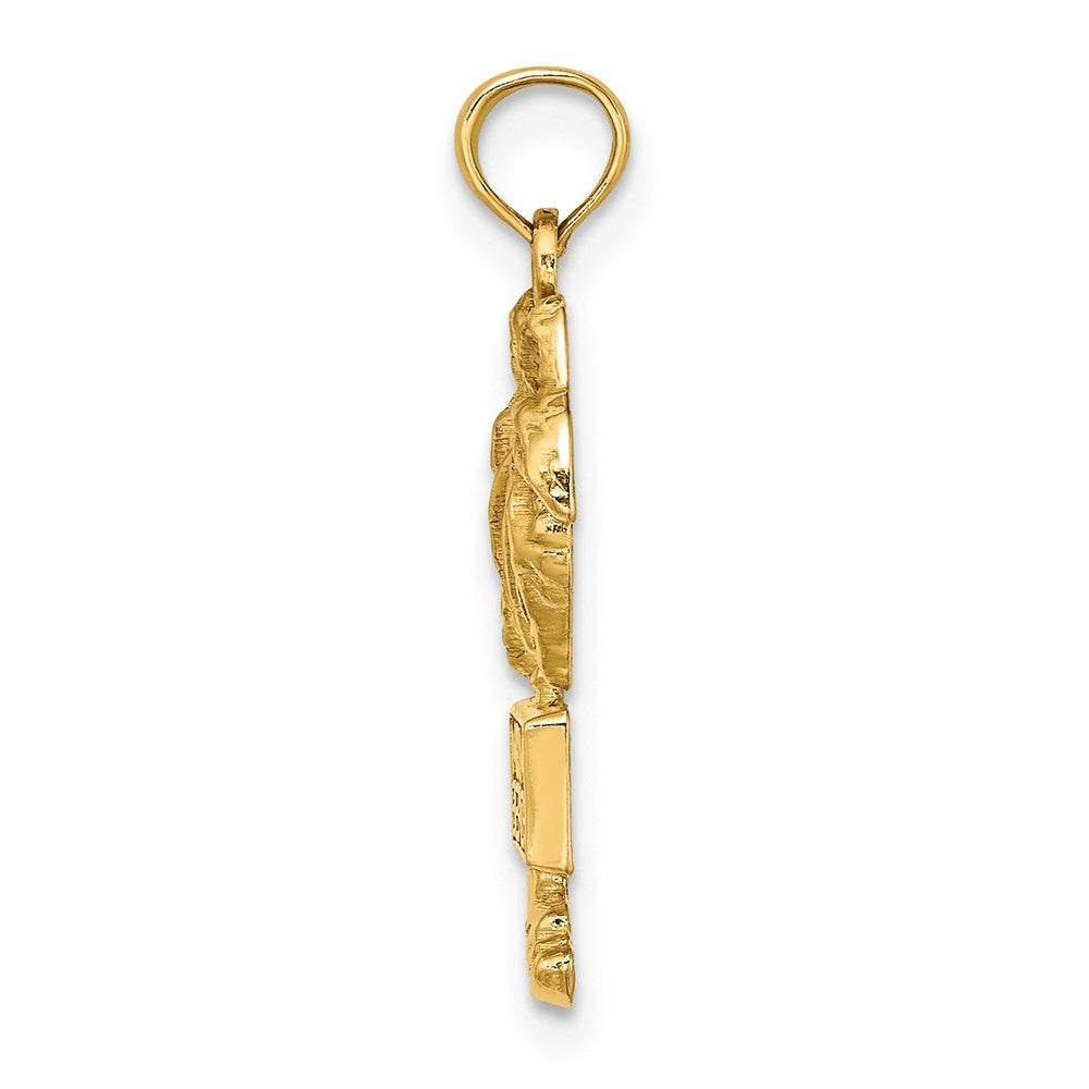 14K Gelbgold Miami Beach Palme Baum Charms