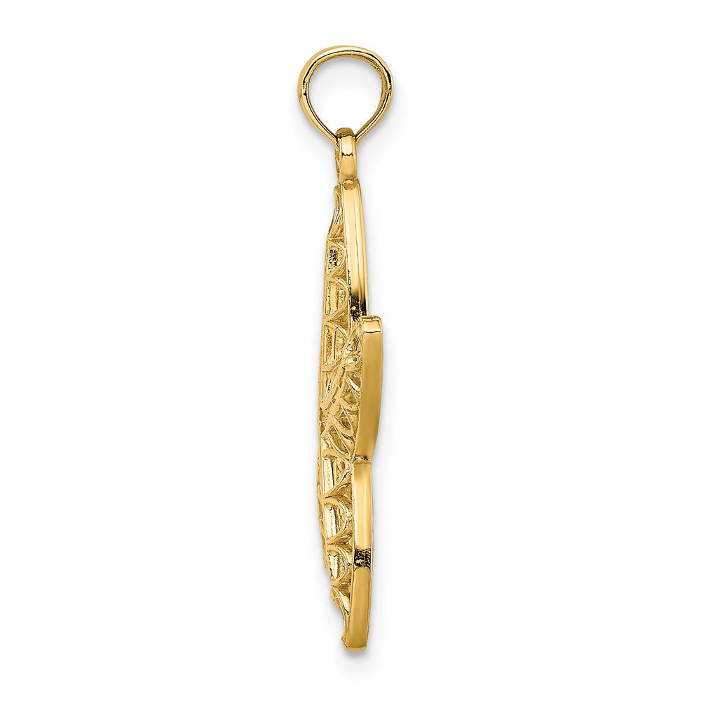 14K Gelbgold Seestern-Charm mit Ausschnitten
