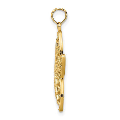 14K Gelbgold Seestern-Charm mit Ausschnitten