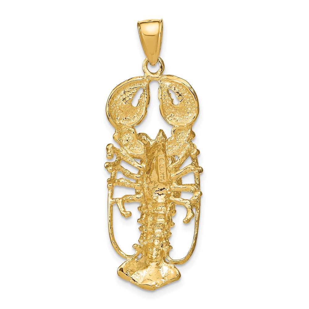 14K Gelbgold 3D-Hummer-Anhänger
