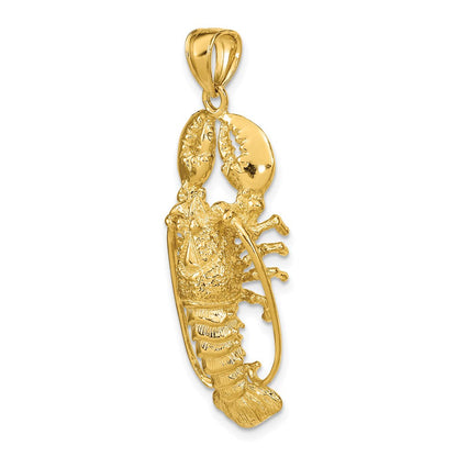 14K Gelbgold 3D-Hummer-Anhänger