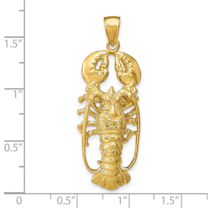 14K Gelbgold 3D-Hummer-Anhänger