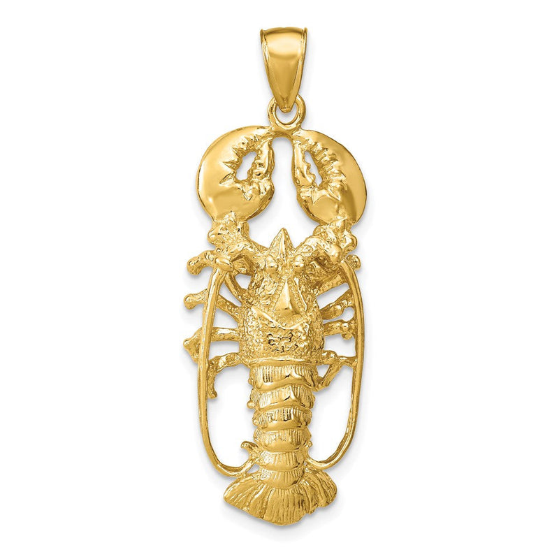 14K Gelbgold 3D-Hummer-Anhänger