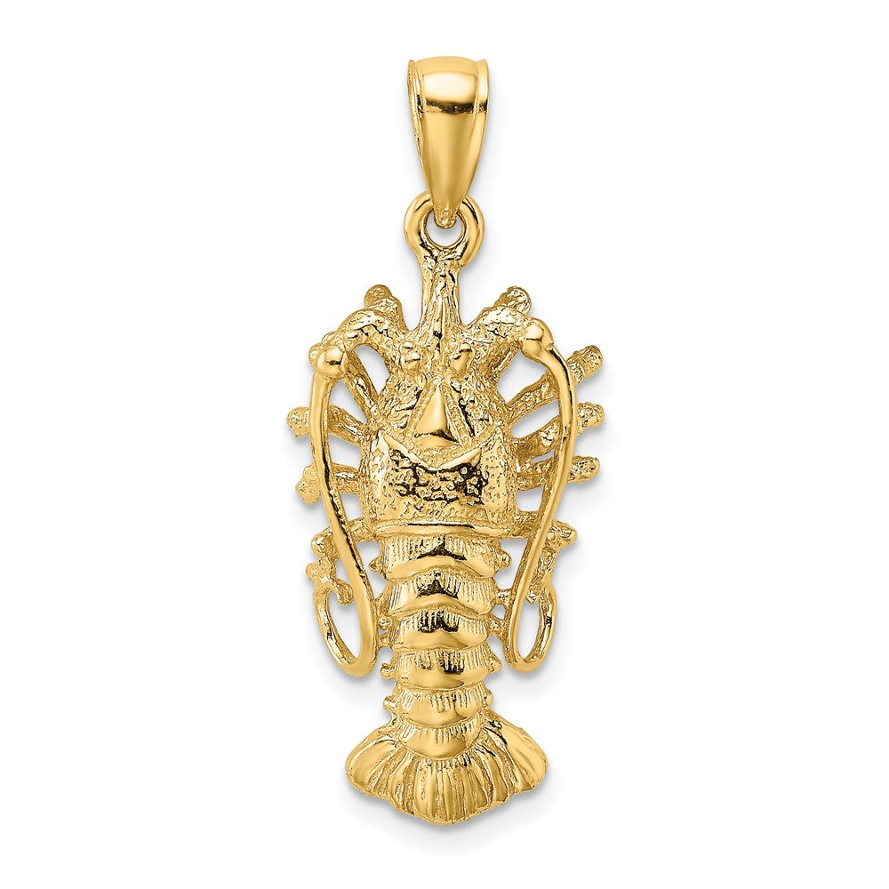 Polierter Florida-Hummer-Charm aus 14K Gelbgold