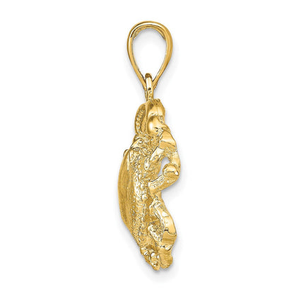 Krabben-Anhänger aus 14K Gelbgold