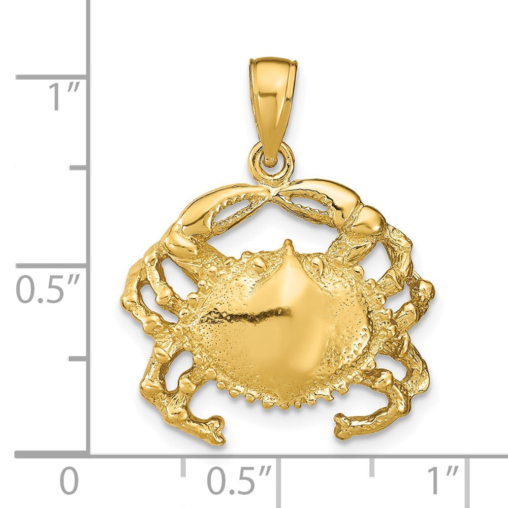 Krabben-Anhänger aus 14K Gelbgold