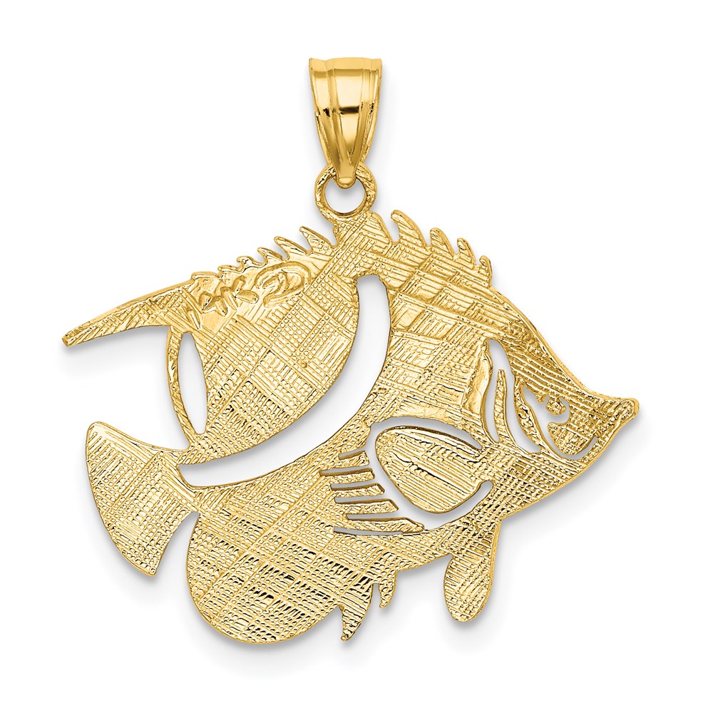 14K Gelbgold Fisch-Charm