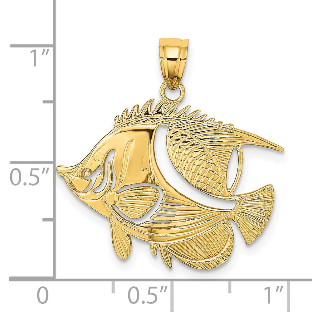 14K Gelbgold Fisch-Charm