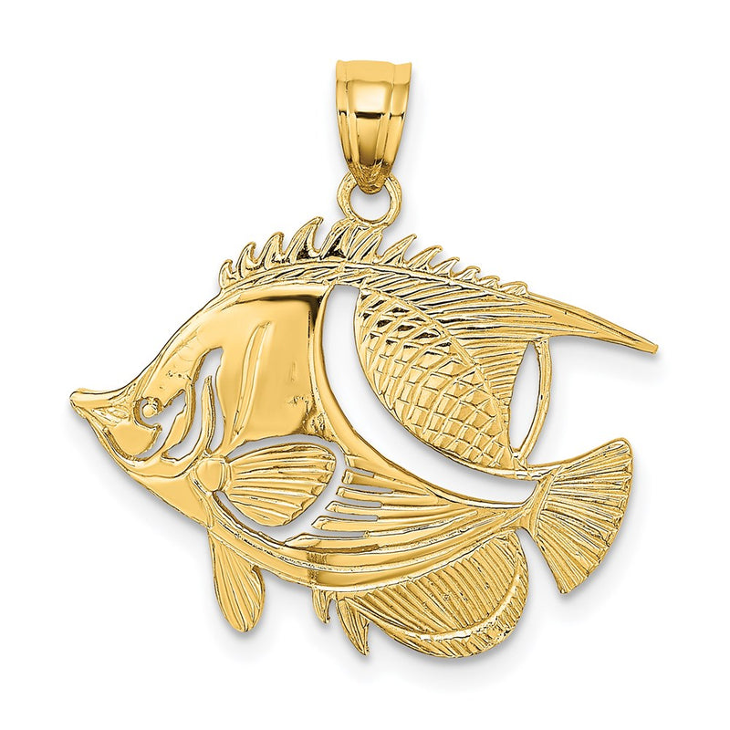 14K Gelbgold Fisch-Charm
