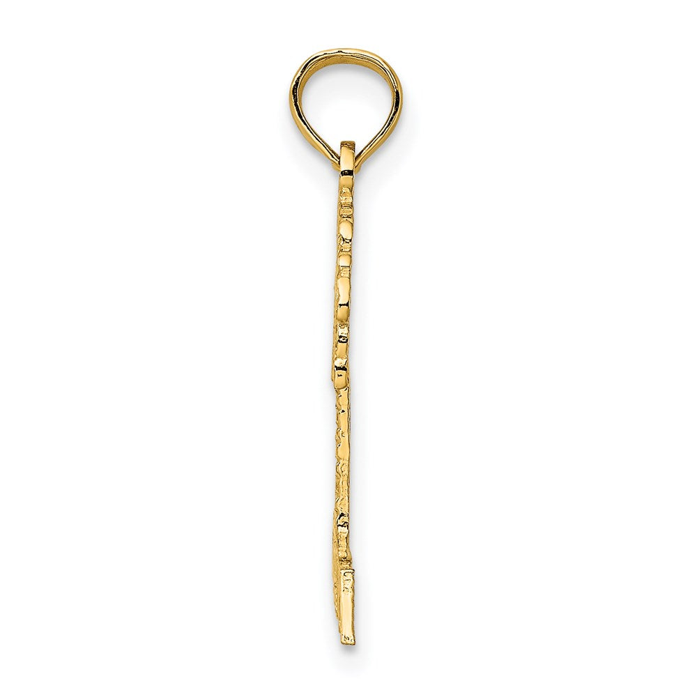 14K Gelbgold Florida Palme Baum Charm