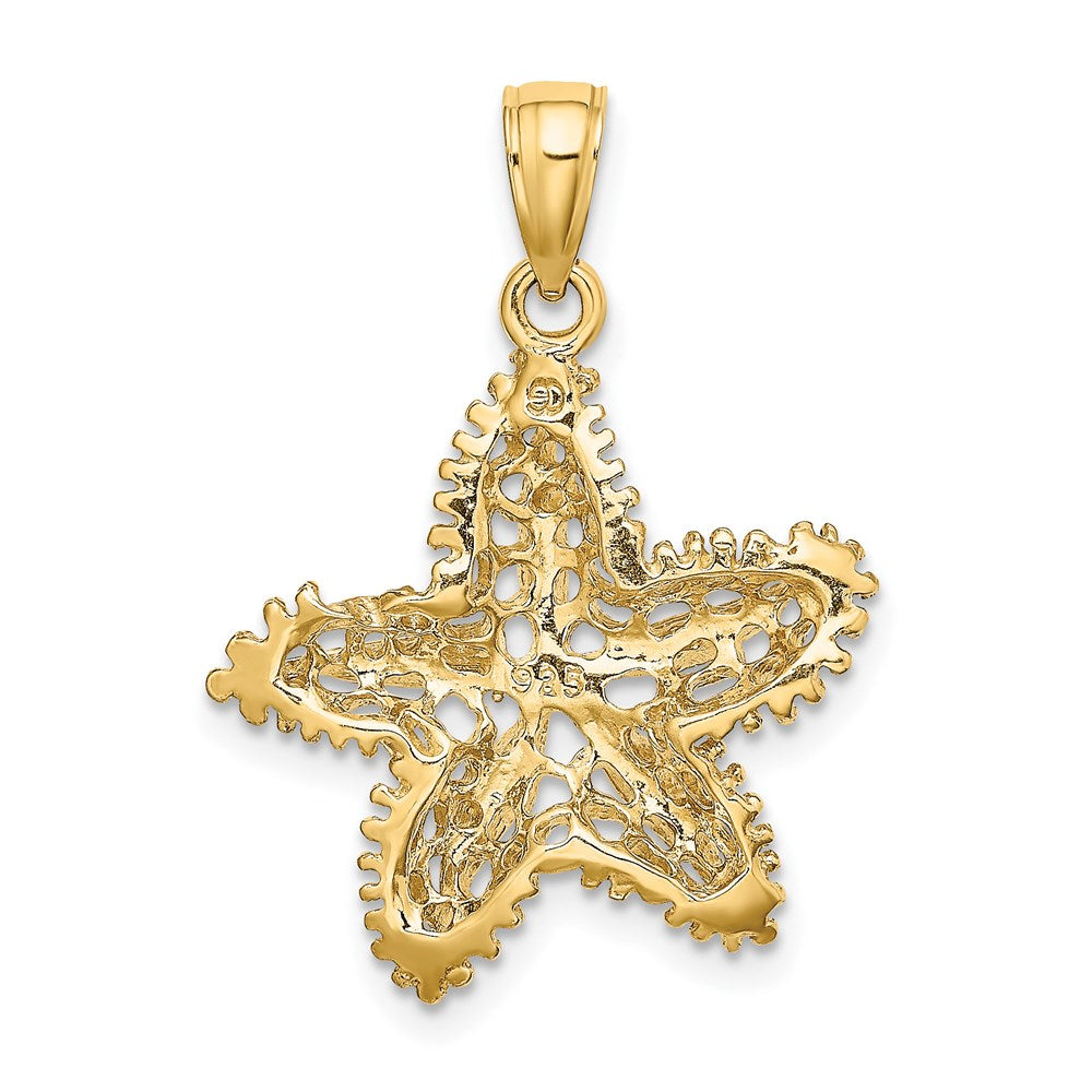 14K Gelbgold Seestern-Filigran-Charm
