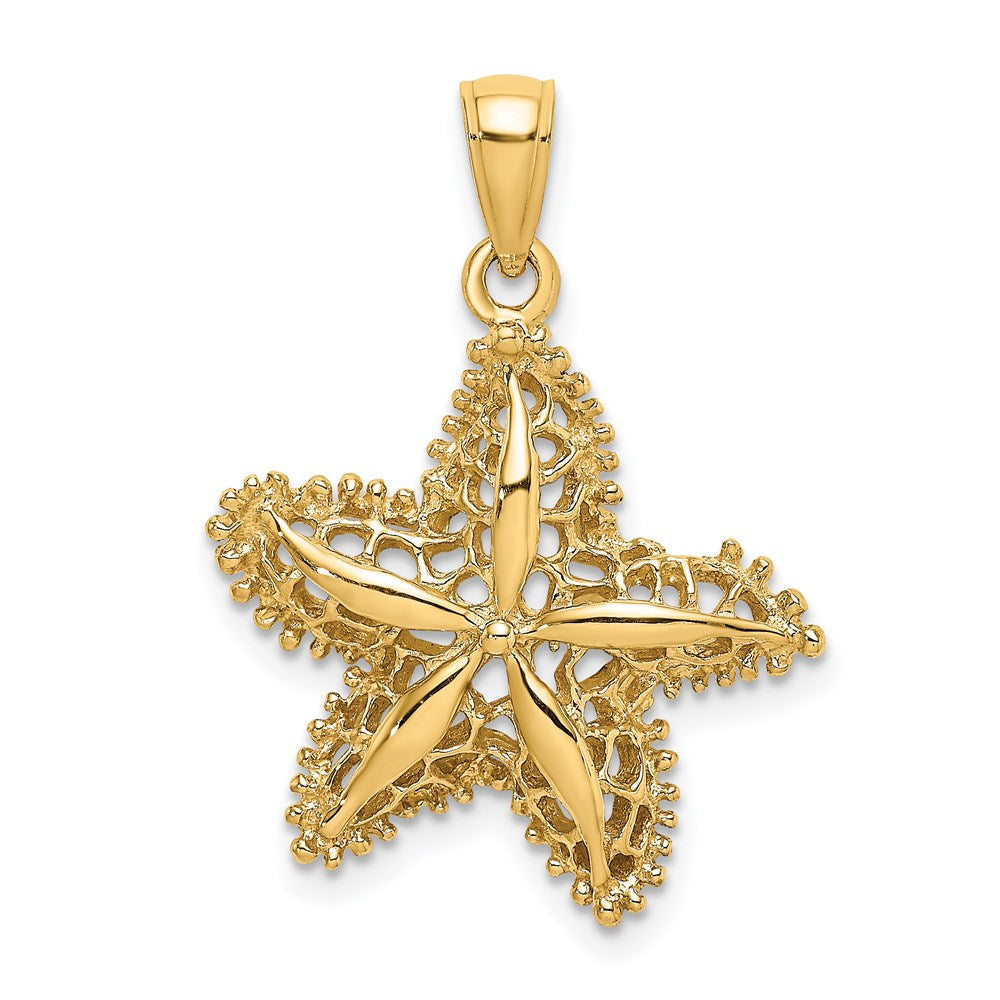 14K Gelbgold Seestern-Filigran-Charm