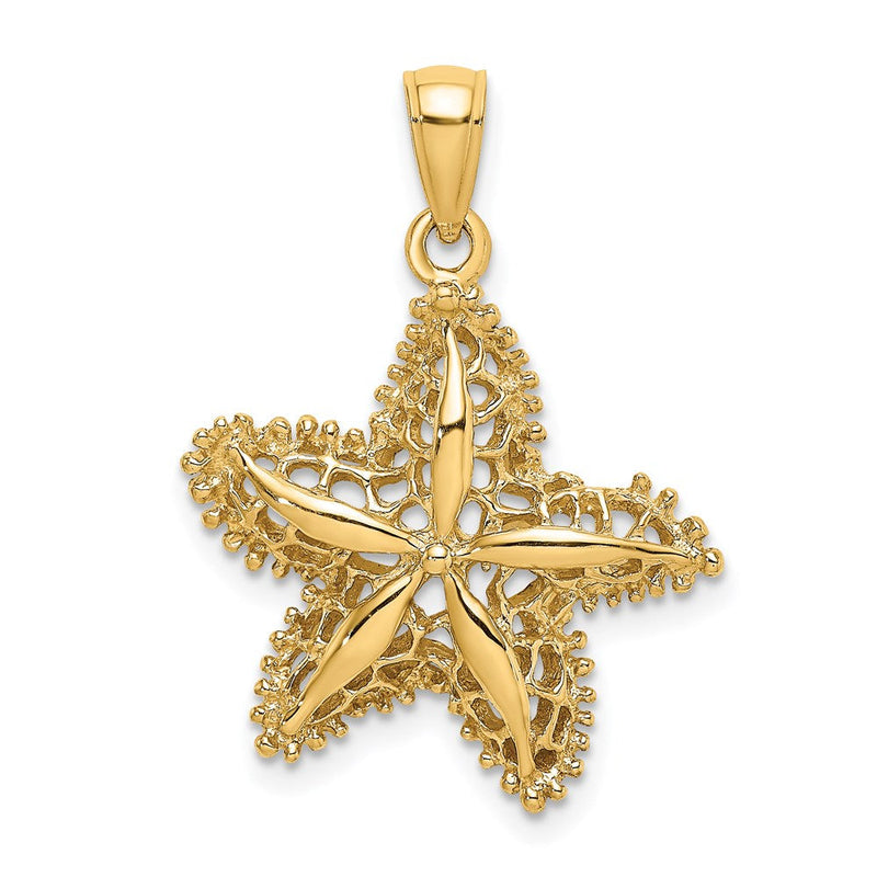14K Gelbgold Seestern-Filigran-Charm