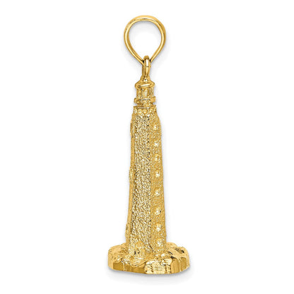 14K Gelbgold 3-D Cape Henlopen Leuchtturm-Charm